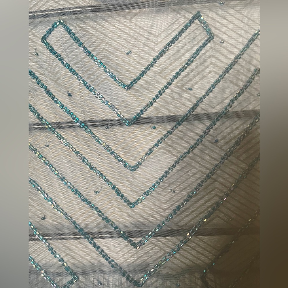 🌟Host Pick🌟Free People! Embellished Teal Sheer Slip Dress - Picture 13 of 16